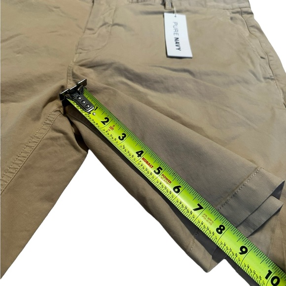 Pure Navy Khaki Tan Shorts Size 38 New With Tags - Picture 3 of 6